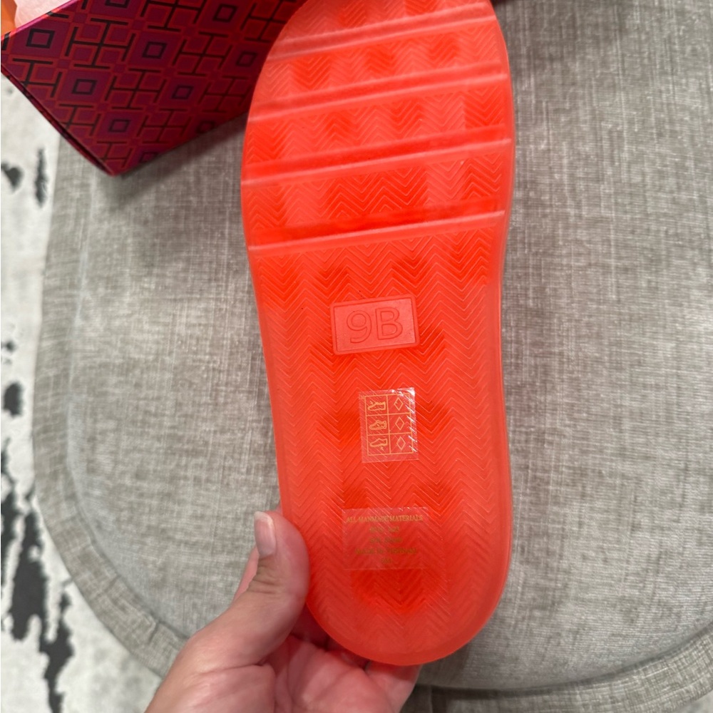 Tory Burch Orange Slide Sandals - Picture 2 of 3